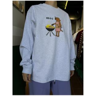 HOT DOG狗狗8BQ春秋卫衣趣味恶搞趣味纯棉美式卡通男女款长袖T恤