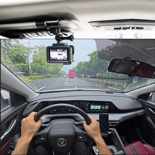 遮阳板运动相机支架适用大疆360/action6/5pro/4手机车内直播拍摄支架insta360X5/X4 air/X3支架gopro13配件
