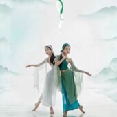 儿童青蛇白蛇中国风女童古典舞蹈演出服六一古风少儿表演服练功服