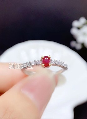 s925银戒指多尺寸空托椭圆形