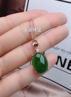 s925银吊坠空托简单精致大方椭圆8*109*11 10*14 12*1613*1815*20