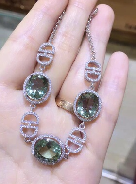 925纯银 玫瑰金 手链空托  代镶各类主石等  可订制 10*12