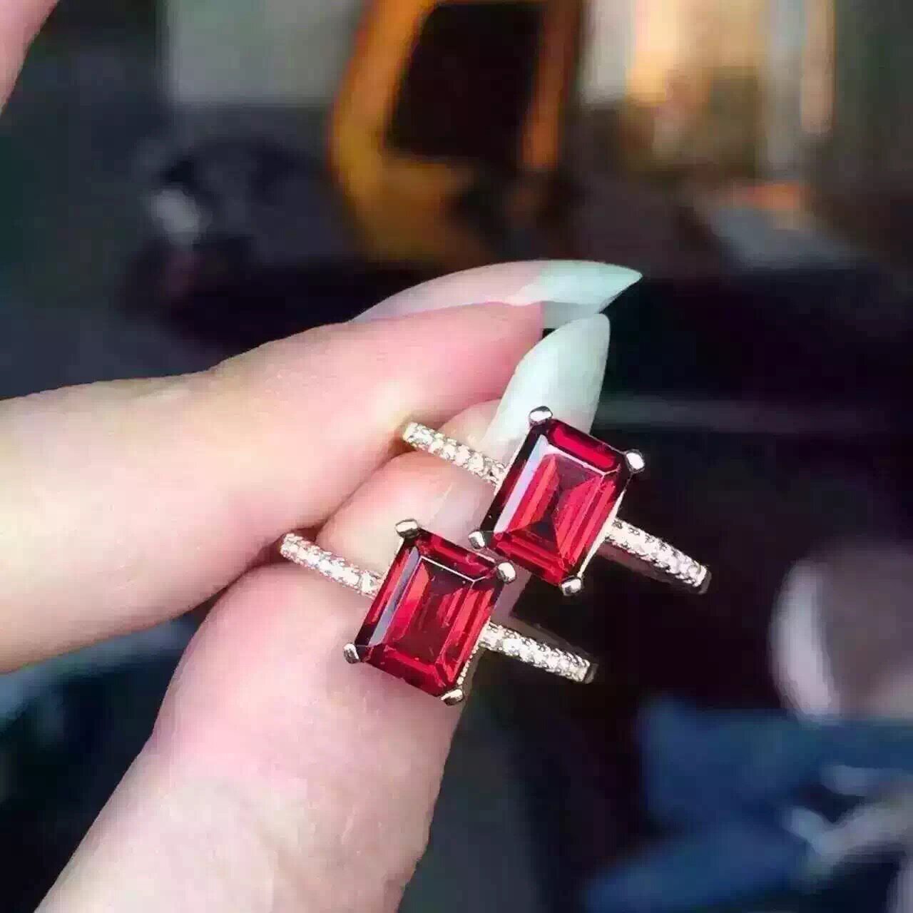 925纯银玫瑰金活口戒指空托代