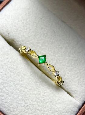 925纯银活口戒指空托小巧精致