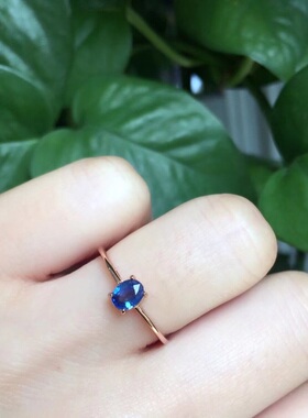 925纯银活口戒指空托主石碧玺