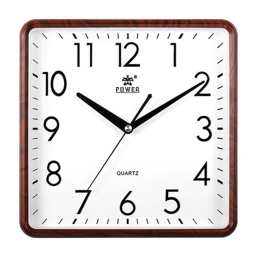 霸王挂钟客厅静音方形石英钟