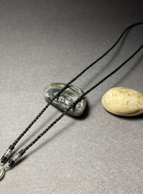 原创泰国纯银弹簧扣绳子佛牌链