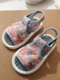 夏季 露趾老北京童鞋 宝宝纯手工千层底凉鞋 男女儿童卡通纯棉凉布鞋