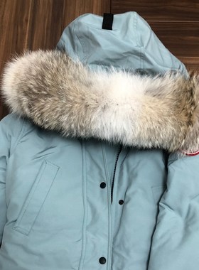 大鹅羽绒服毛领定制郊狼毛领单卖