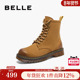 户外工装 百丽厚底大黄靴女靴子冬季 新款 短靴英伦风马丁靴BCX62DZ4