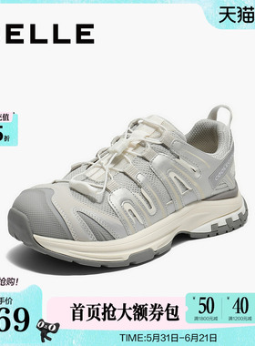 百丽女鞋子厚底增高老爹鞋女秋季新款休闲运动鞋子E2C1DCM5