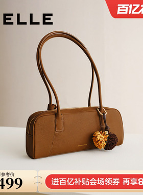 百丽包包女新款商场同款枕头包单肩手提波士顿腋下法棍包8547