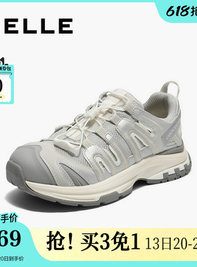 百丽女鞋子厚底增高老爹鞋女秋季新款休闲运动鞋子E2C1DCM5预