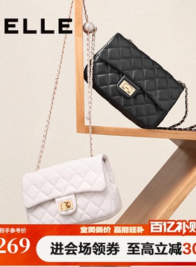 百丽包包女新款质感礼物小香风通勤斜挎单肩包链条小方包X5083BX1