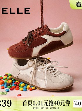 百丽浆果糖女复古红色芭蕾风德训鞋赛车休闲阿甘板鞋子B2472AM5预