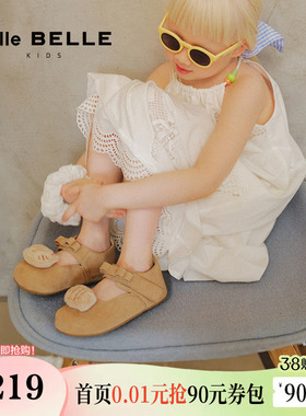 小满同款百丽童鞋吐司鞋玛丽珍勃肯鞋女新款可爱公主鞋68120C85