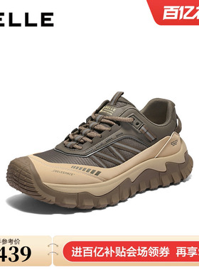 百丽男鞋厚底增高休闲运动鞋男士25冬新款户外登山健步鞋8XK01DM5
