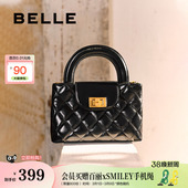 百丽包包女礼物商场同款 真皮通勤手提单肩斜跨包婚包小方包X7183A