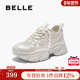子厚底网面透气老爹鞋 夏季 新款 百丽女鞋 运动休闲鞋 D7J1DBM5