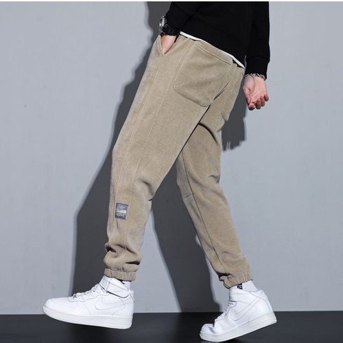 2026秋季新款四季工装微锥哈伦宽松束脚卡其休闲裤男潮很轻PANTS