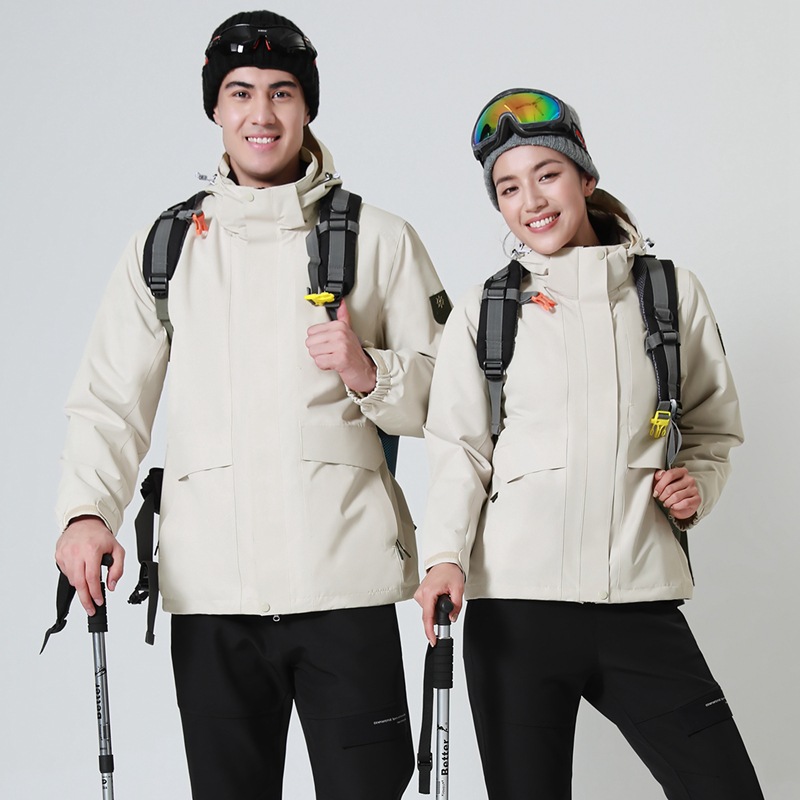 三合一冲锋衣情侣登山外套