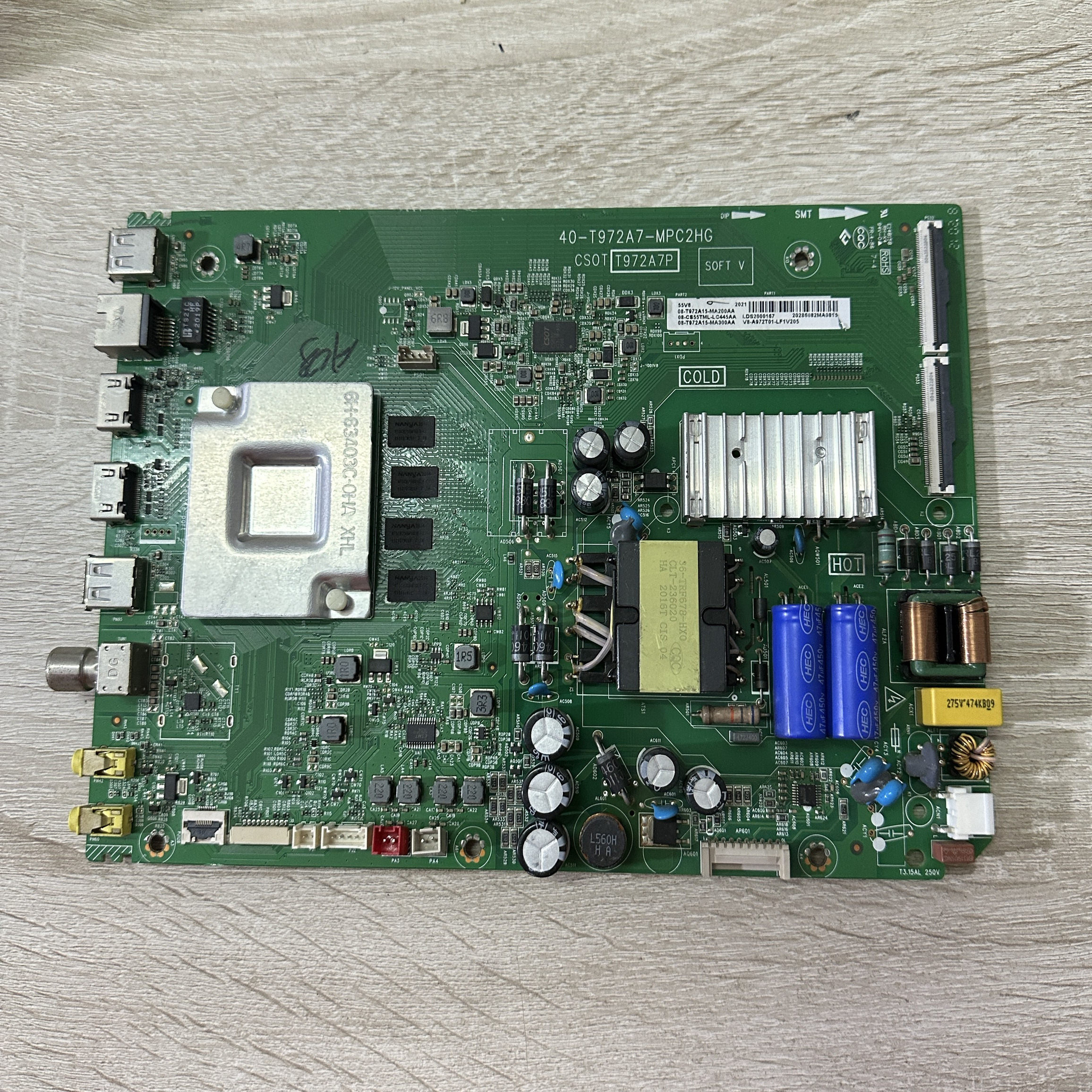 TCL 55V8 55D8   乐华55U7主板40-T972A7-MPC2HG 屏LVU550NDEL