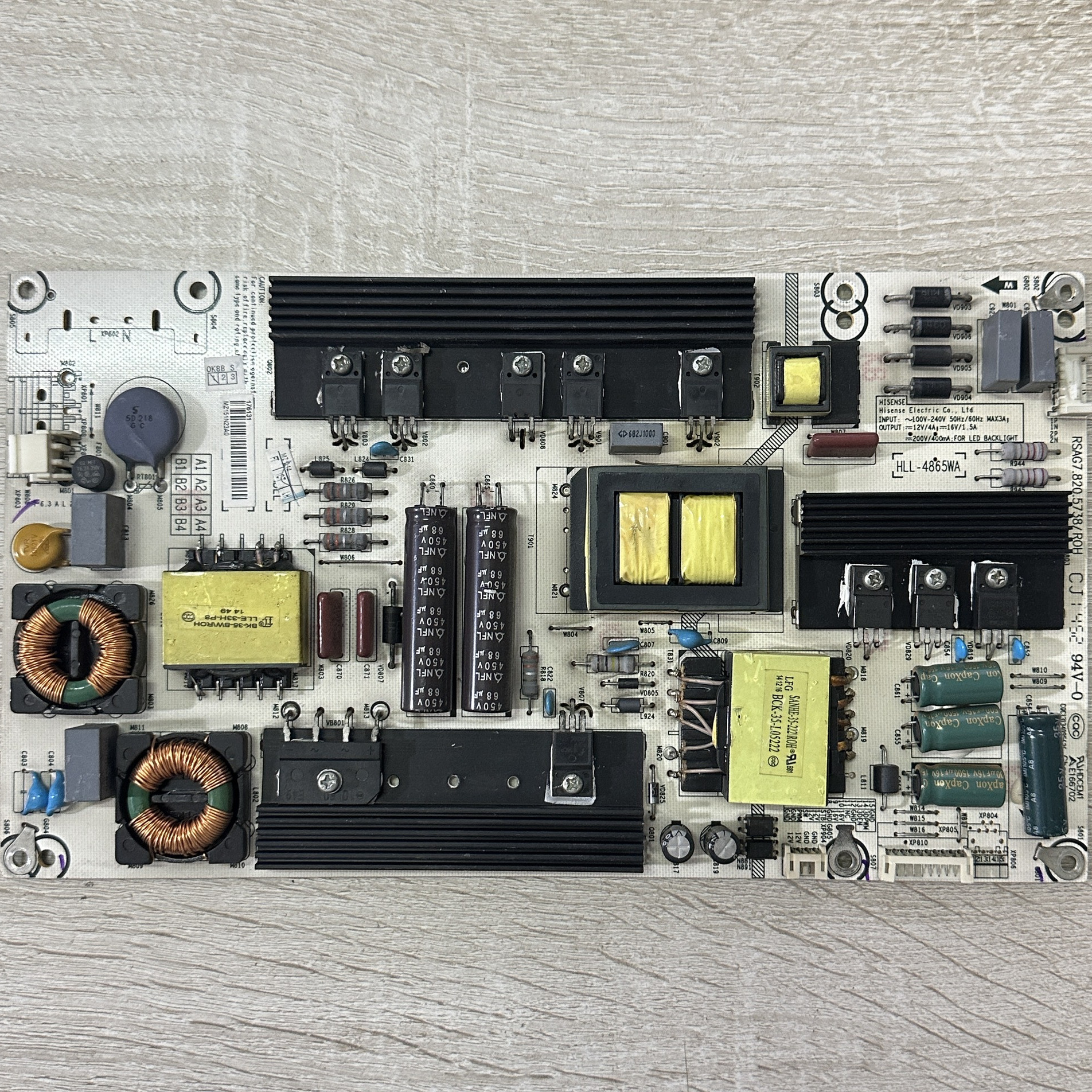 A海信LED55K380U LED55EC650UN 电源板RSAG7.820.5738 HLL-4865WA