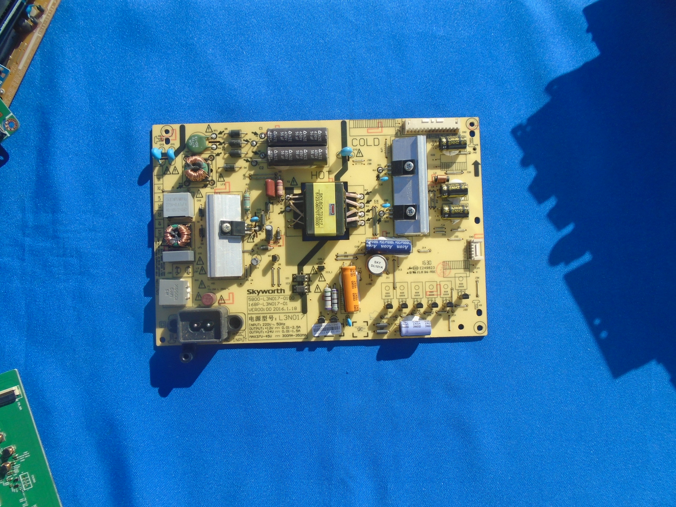 实拍~原装创维43G6电源板5800-L3N017-0100 168P-L3N017-01
