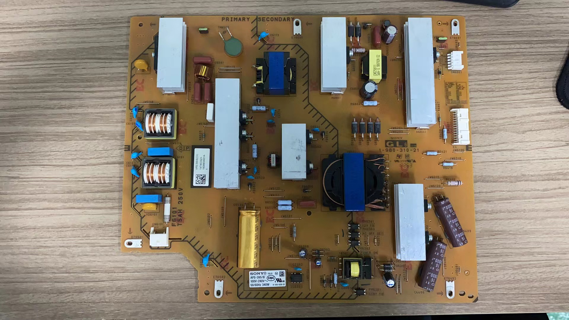 拆机原装现货索尼 KD-65X7500D 电源板 APS-395/B 1-980-310-21