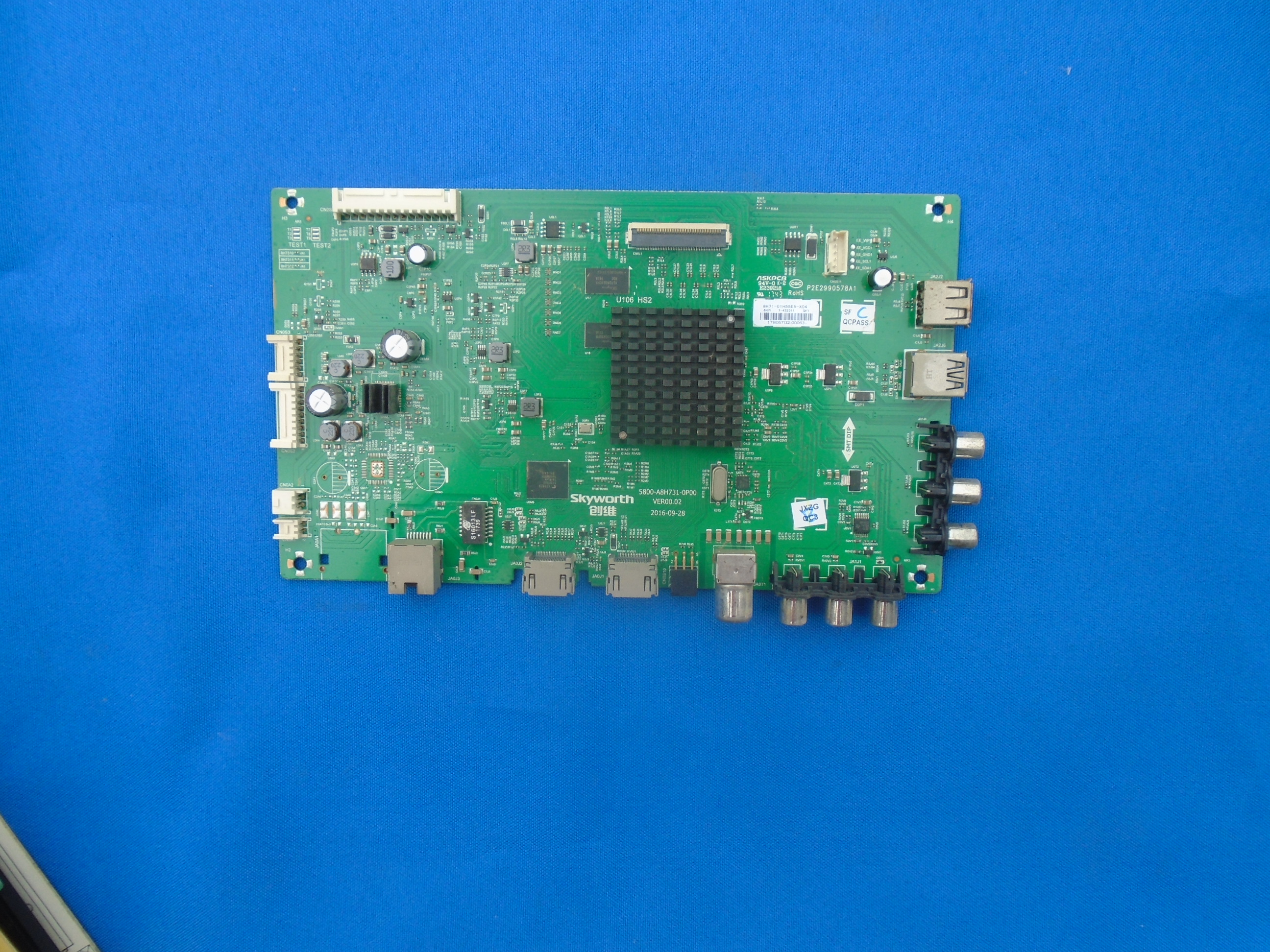 原装创维55E5酷开KX55 主板5800-A8H731-0P00配屏RDL550WY CD0