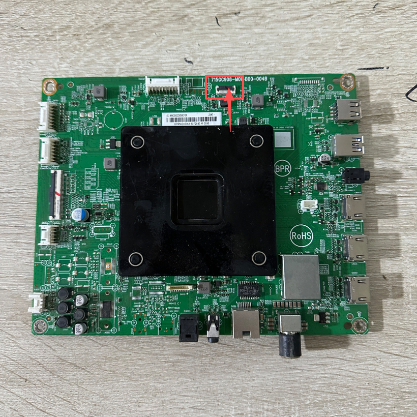 A冠捷 75PUF8297/T3主板715GC908-M0I-B00-004B屏TPT750WR-QUBF91