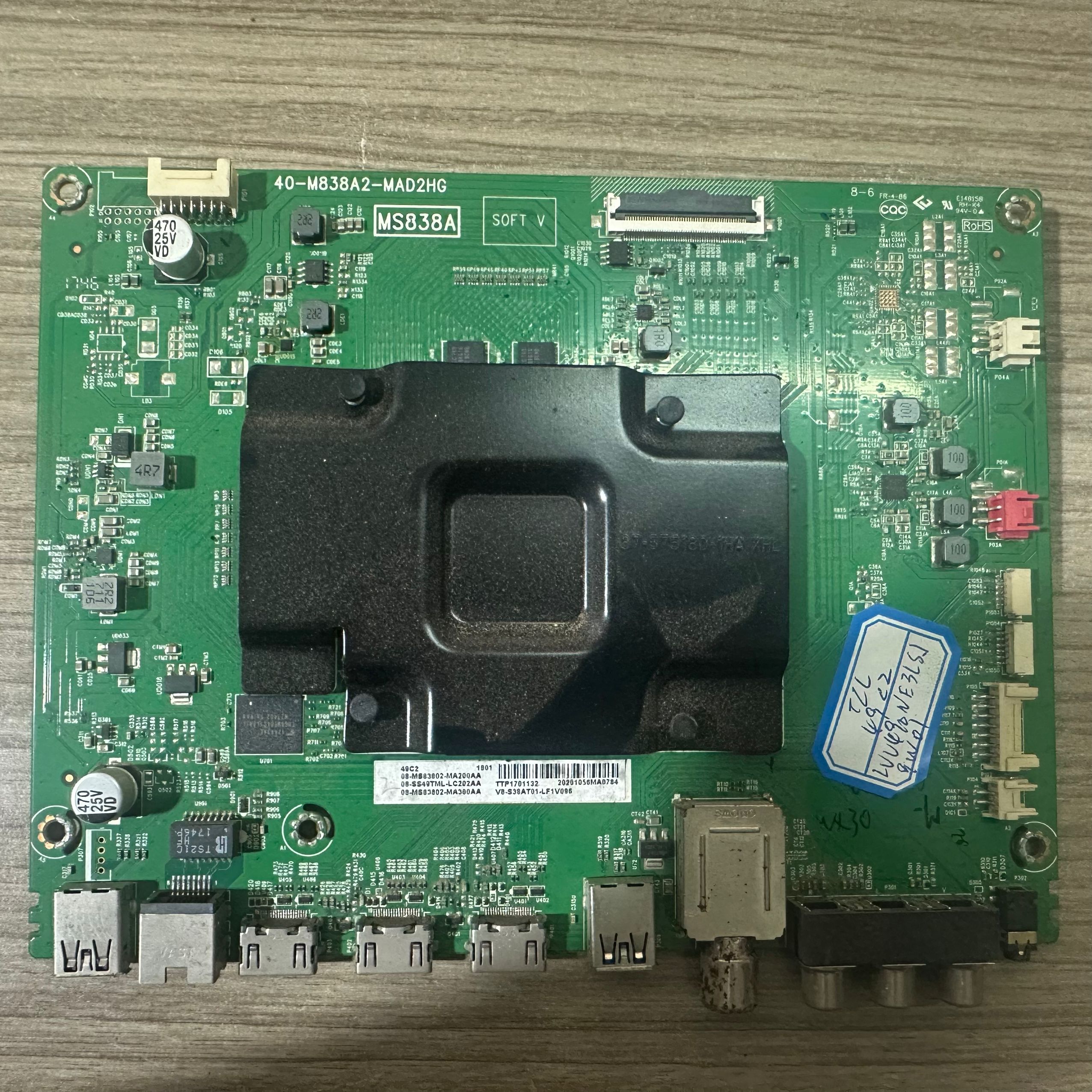 拆机TCL49C2主板40-M838A2