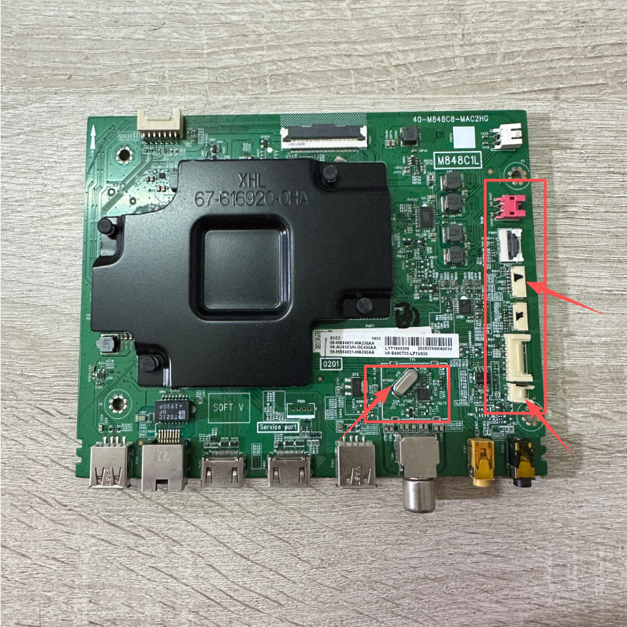 原厂TCL 65C3 主板40-M848C8-MAC2HG 屏LVU650NEBL 实拍测好