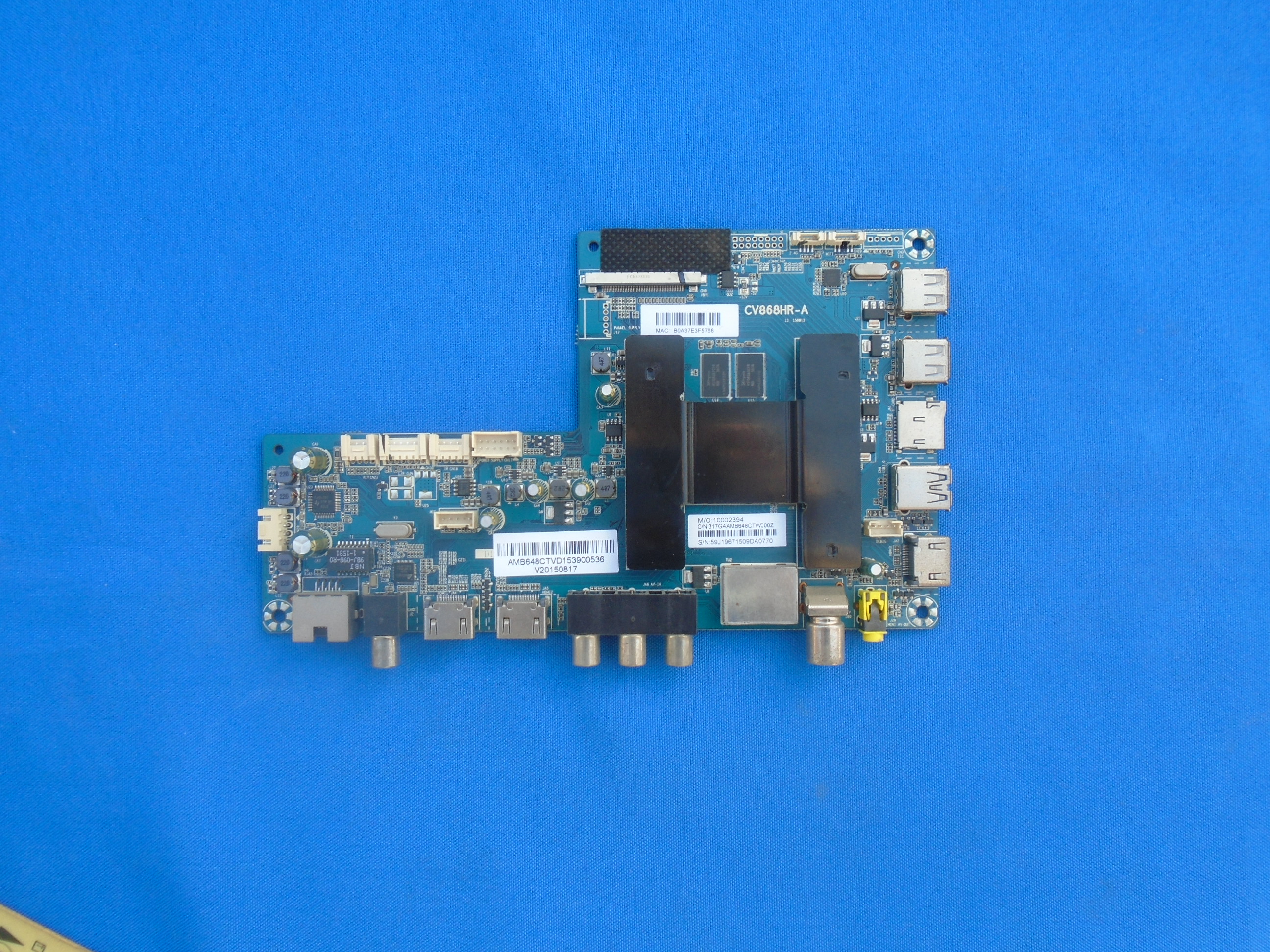 实拍！原装海尔 LS48AL88U51A 主板 CV868HR-A 配屏 LSC480FN02