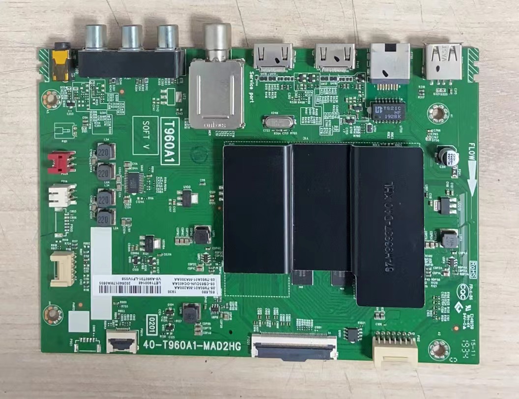 #原装正品TCL 65L680 主板40-T960A1-MAD2HG 屏LVU650NDEL实拍
