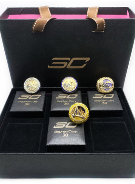 湖人勇士科比库里詹姆斯杜兰特球星冠军戒指纪念收藏送男生日礼物