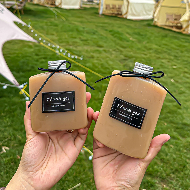 冷萃塑料一次性奶茶瓶