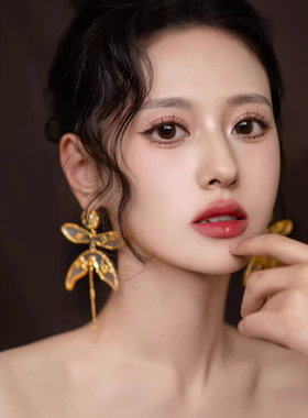 新娘耳环蜻蜓耳饰订婚耳坠