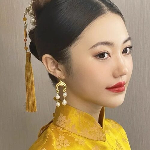 新中式耳环新娘结婚订婚耳坠