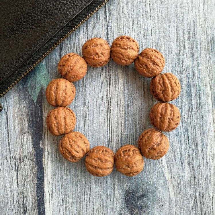 文玩核桃小秋子23mm秋子手串 京八棱 纹路粗筋 密度瓷实 一物一图