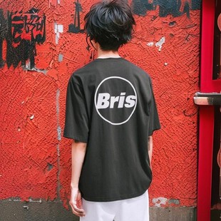 fcrb 日系男美式复古痞帅炸街印花圆领宽松 小众潮牌短袖t恤女ins