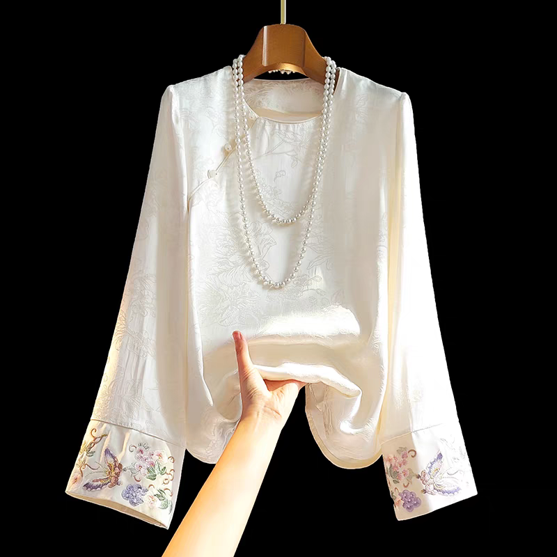 中式衬衫时尚2025年秋季新款