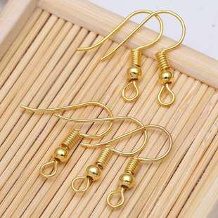 DIY饰品手工饰品戏曲京剧粵剧头饰金属材料耳环配件圆珠耳勾