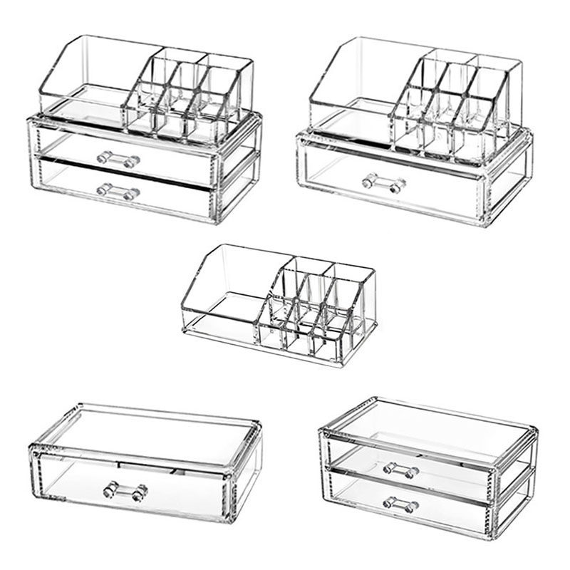 纳装梳妆台化妆品收纳盒桌面水晶唇膏粉饼分层抽屉式口红展示盒子,收纳整理,首饰盒,淘宝优惠券,粉丝福利购,淘宝优惠卷
