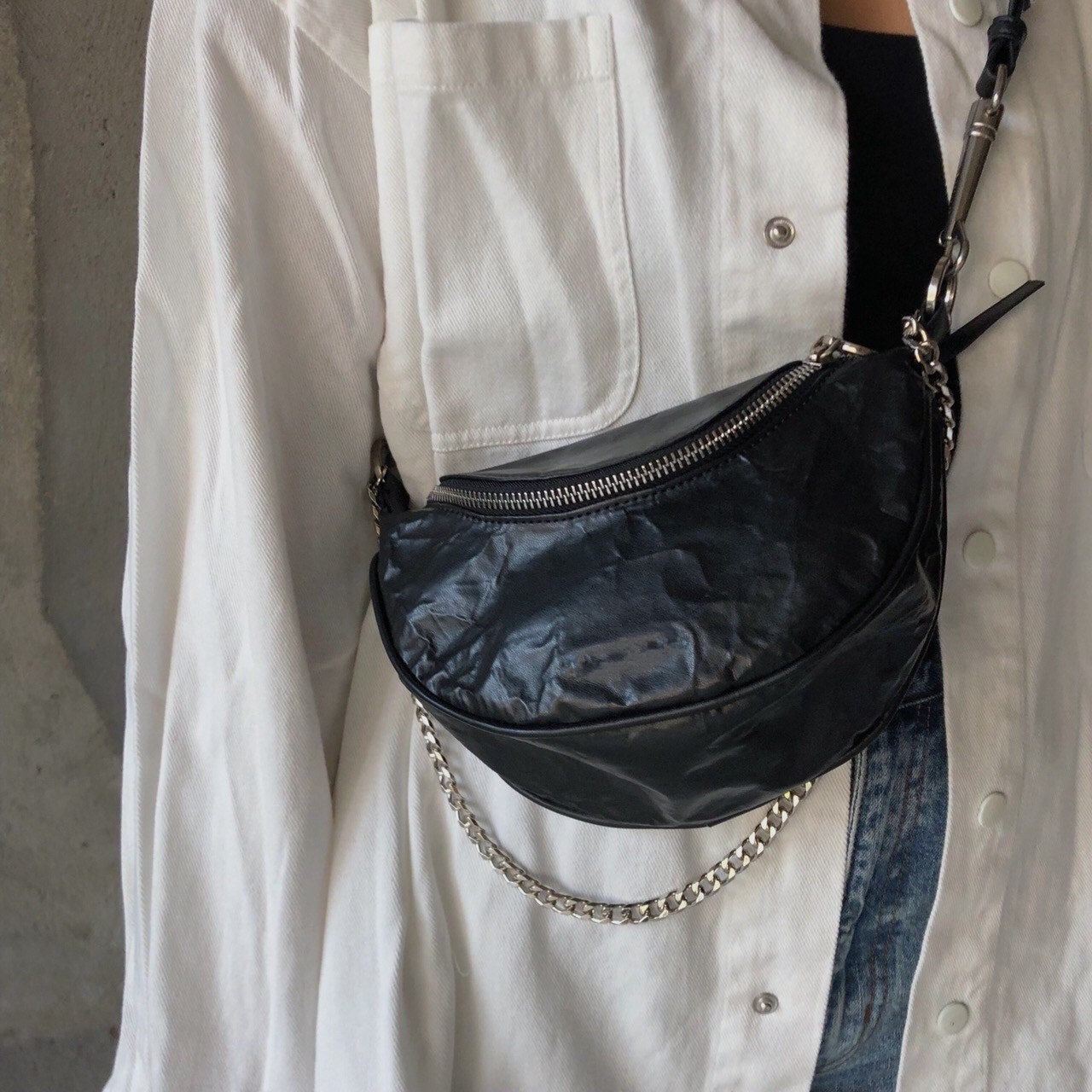 Small ck Waist fold ins Wind bag 2019 new pattern fashion Versatile Messenger Texture One shoulder chainin the Leather/Lady bags/Men's bag, Ms. bags  category - from Buy2taobao.com to provide professional Taobao agent buy service