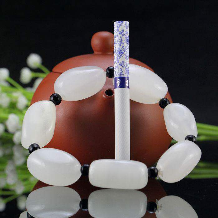 天然玉石 籽料原石 和田玉羊脂玉手链 正品男女款手串老坑料