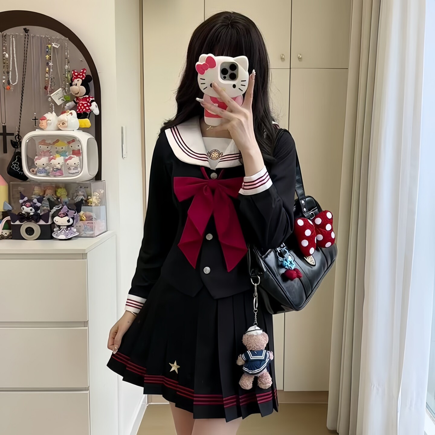 JK制服原创正版水手服百褶裙套装图片