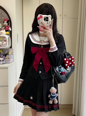 JK制服原创正版水手服百褶裙套装