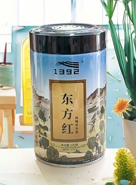 天池1392茶叶潮州凤凰单枞茶东方红乌龙茶乌岽高山有机茶100g罐装