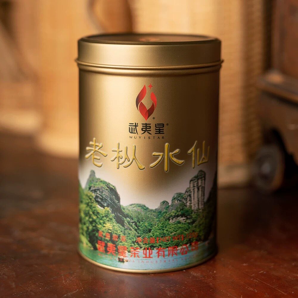 武夷星金罐老枞水仙茶叶特级武夷岩茶乌龙茶经典老味道古早味125g